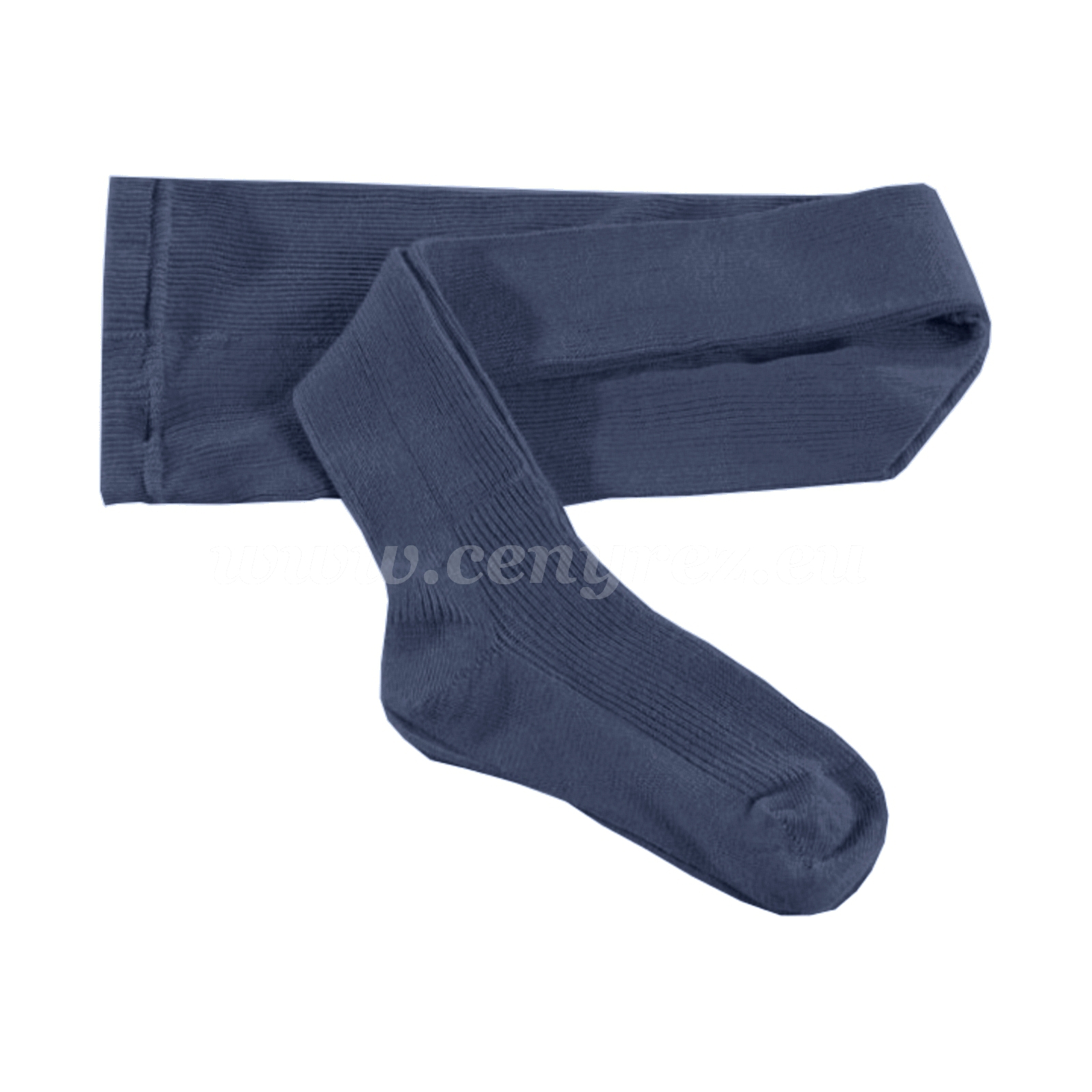 KASKA Children's ribbed tights - blue gray